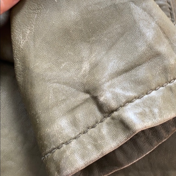 Green Michael Kors Leather Jacket - Picture 7 of 7